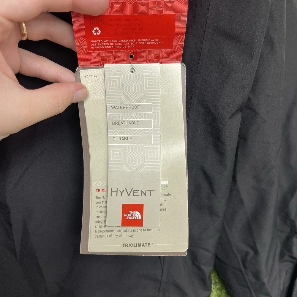 The North Face Varius Guide Hyvent Jacket Mens Medium Black Zip Up Outdoor Hike